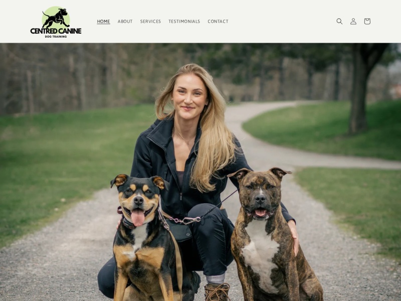 Centred Canine website preview